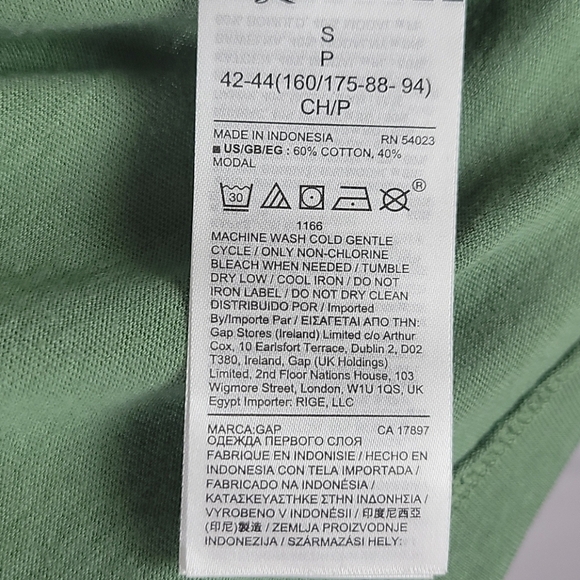 Gap favorite t-shirt Star Print Olive green S - Picture 6 of 9